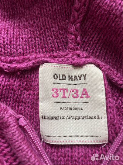 Детская вязанная кофта на девочку OLD navy