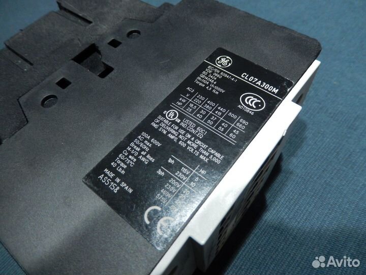 Контактор CL07A300M General Electric 63А 24V DC