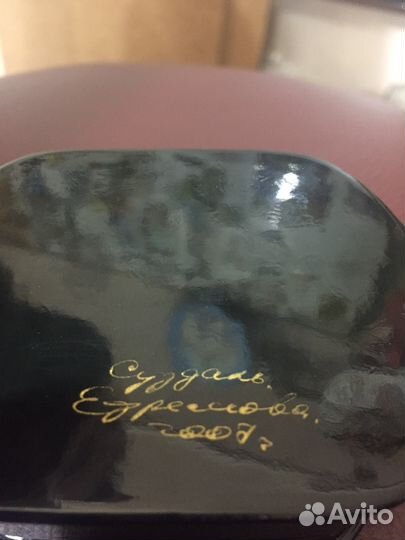 Шкатулки лаковая миниатюра