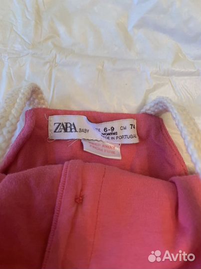 Вещи пакетом на девочку (платье Zara), р. 68-74
