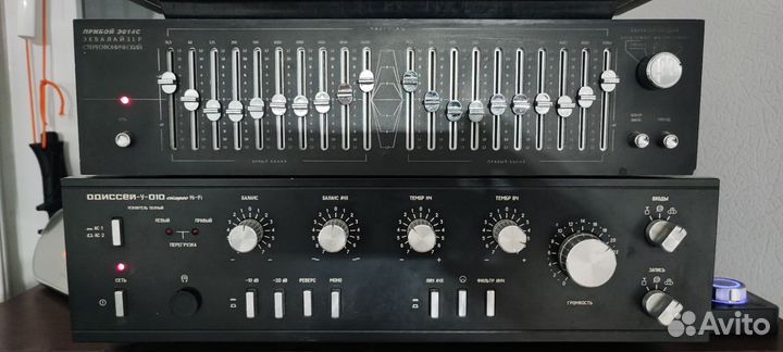 Усилитель+ акустика радиотехника S 90+ эквалайзер