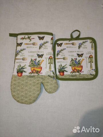 Прихватка-рукавица и прихватка в кухню цена за всё