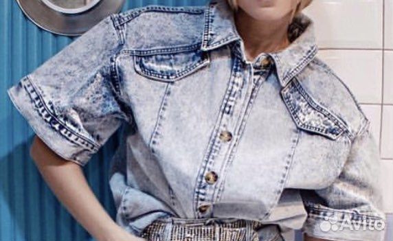 Рубашка джинсовая