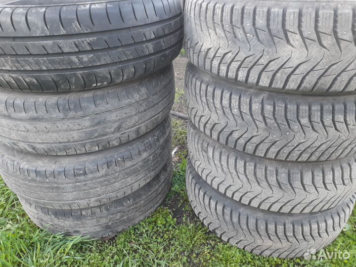 Шины 185 65 15 зимние и летение бу