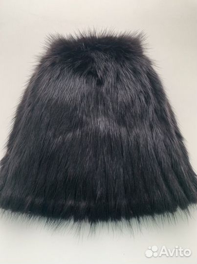 Шапка норковая вязаная