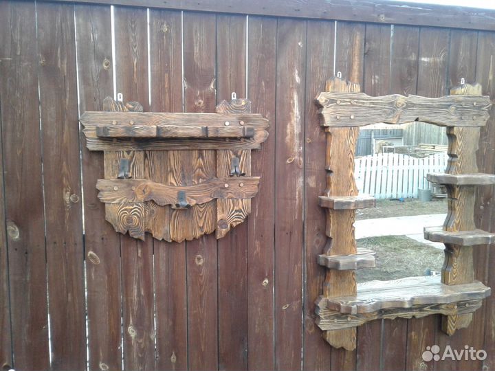 Комплект Зеркало+Вешалка