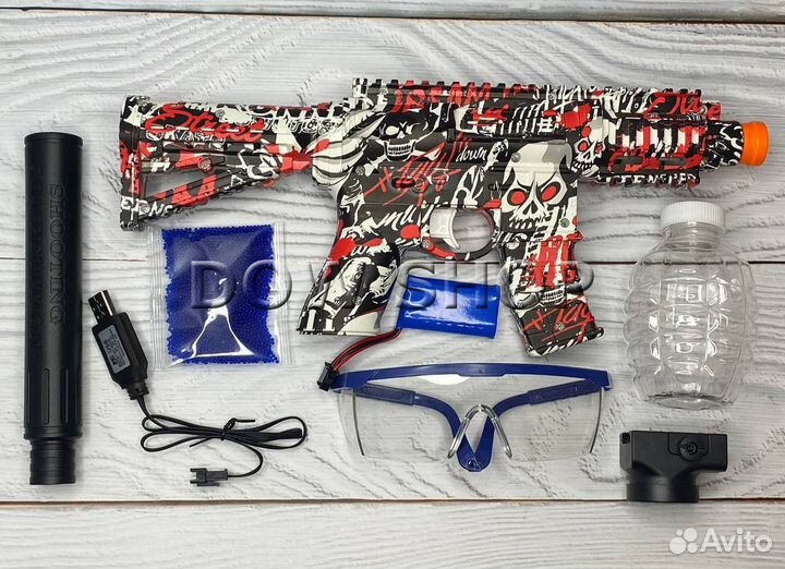 Детский автомат M4 orbeez Красный