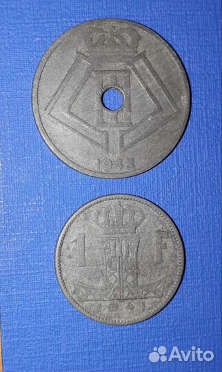 Монеты Европы Второй мировой войны