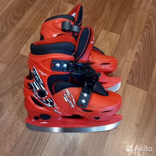 Коньки детские раздвижные размер 30-33