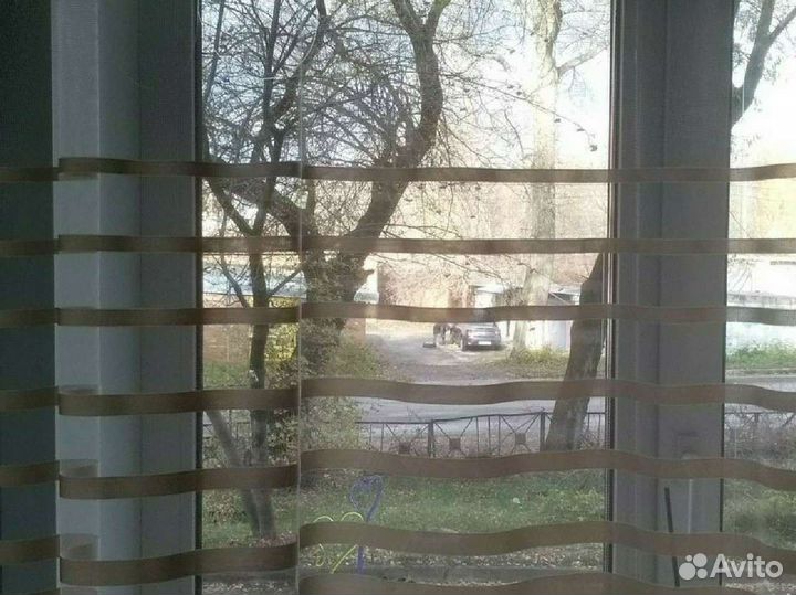 Тюль сетка полоска