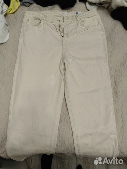 Джинсы женские молочные прямые colin's w31 l30