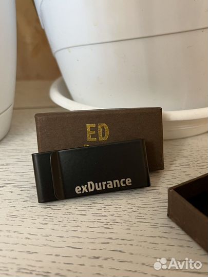 Зажим для денег и карт металлический ExDurance