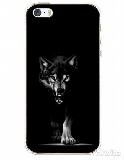 Чехол на iPhone se, 5, 5s Волк