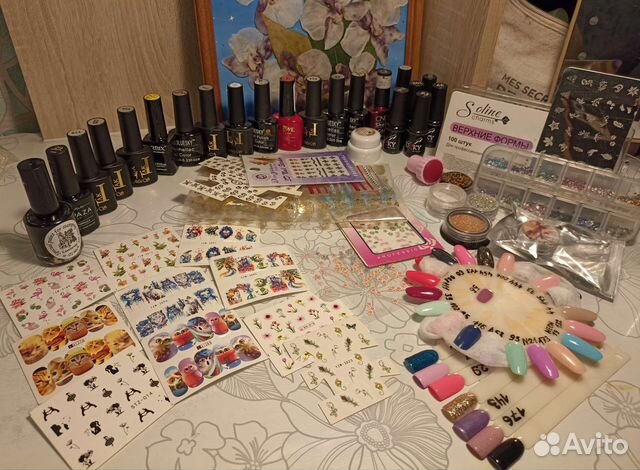 Набор для маникюра. Гель лаки, дизайн