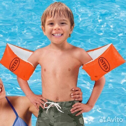 Детские жилет и нарукавники для плавания intex
