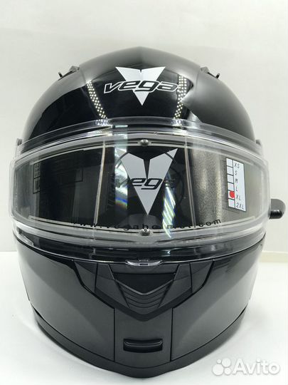 Снегоходный шлем модуляр с подогревом vega L