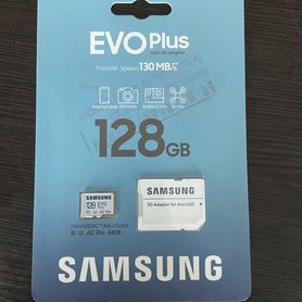 Карта памяти microsd samsung evo plus 128