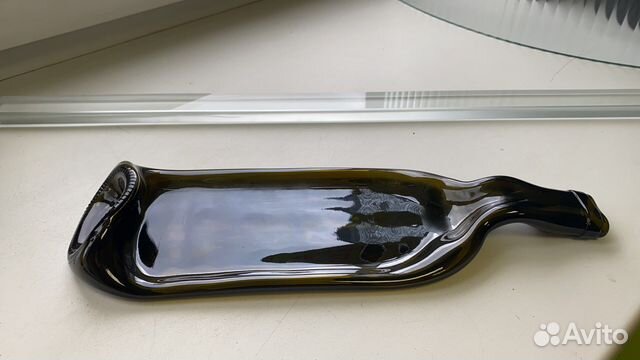 Тарелка из бутылки для сервировки и декора