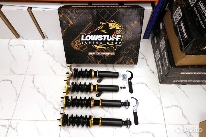 BMW E60 седан RWD винтовая подвеска lowstuff EVO-3