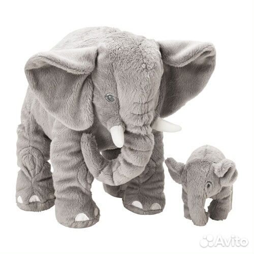 Слон со слоненком игрушки Икеа