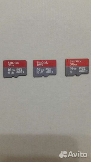 Карта памяти MicroSD SanDisk 16Gb