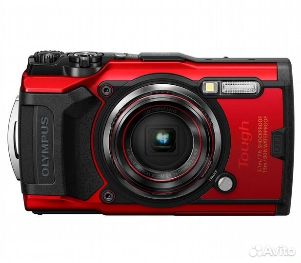 Компактный фотоаппарат Olympus Tough TG-6, красный