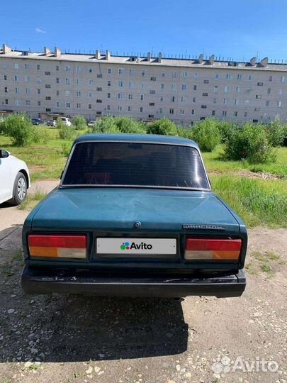 ВАЗ 2107 1.5 МТ, 2002, битый, 188 000 км