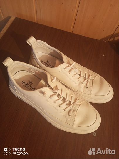 Кеды мужские натуральная кожа