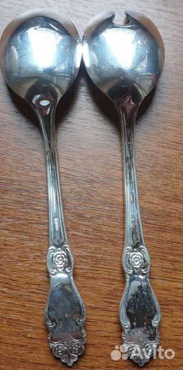 Ложка и Вилка для салата Роза Кольчугино