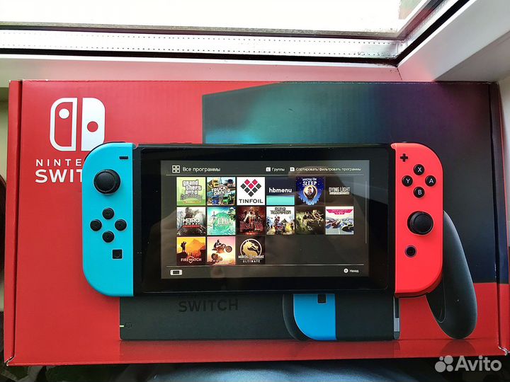 Nintendo Switch rev2 чипованная