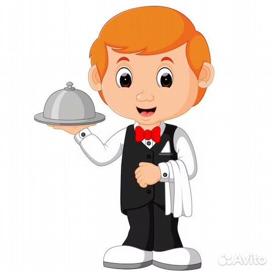 Официант от 15 лет