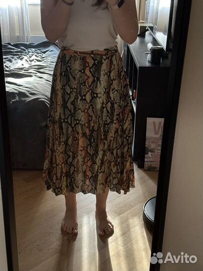 Юбка плиссе макси stradivarius размер M