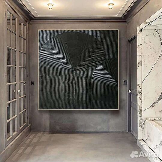 Фактурная картина маслом абстракция