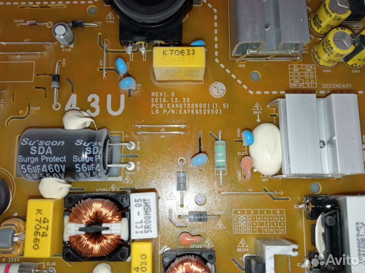 PSU eax67209001 1.5 lgp43dj-17u1 LG 43uk6390plg