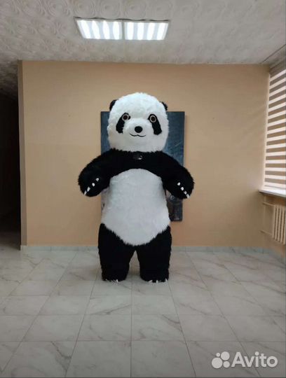 Аэро костюм медведя, надувной