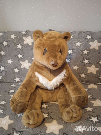 Медведь и леопард, большая мягкая игрушка
