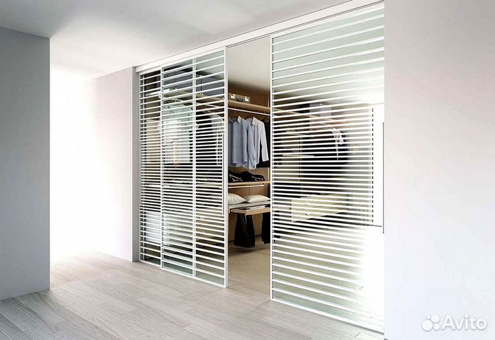 Раздвижная реечная дверь