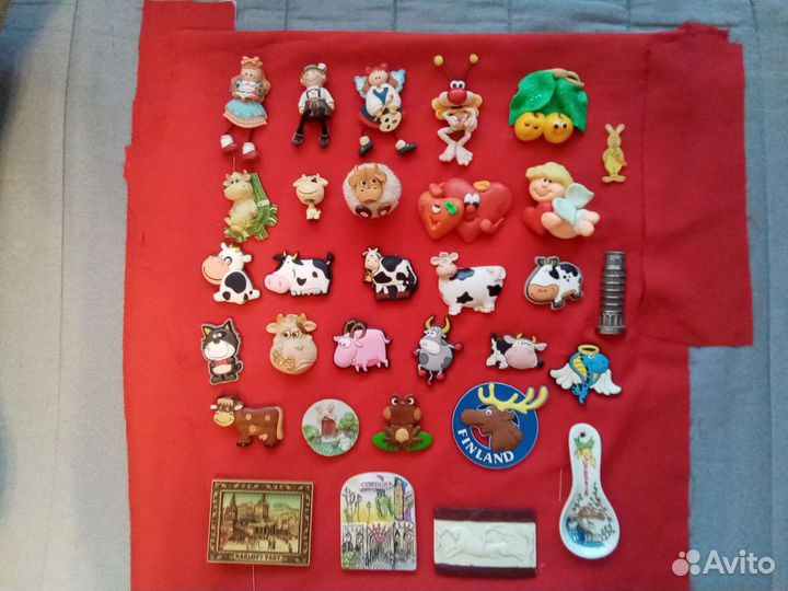 Магнитики на холодильник 31 шт