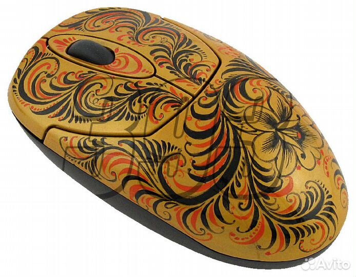 Мышь Хохлома золотая (USB) (2415)