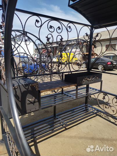 Мангал садовый с печкой 