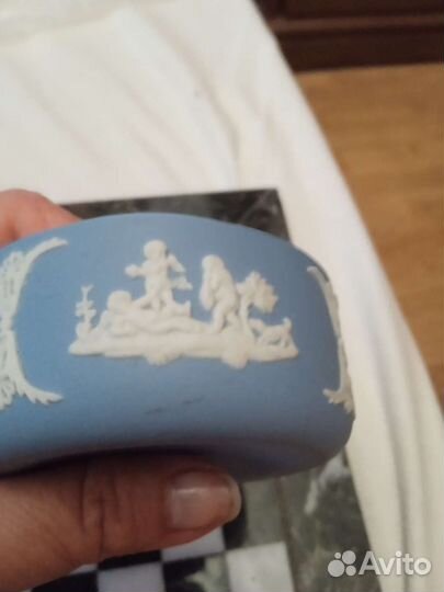 Шкатулка веджвуд, клеймо в тесте