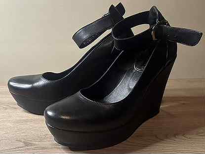 Туфли женские на платформе 40 размер черные