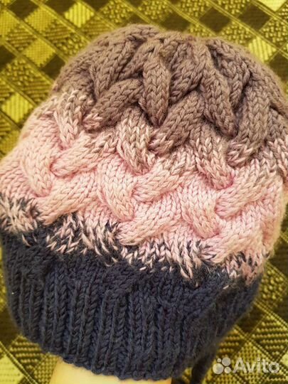 Комплект шапка и снуд зимний