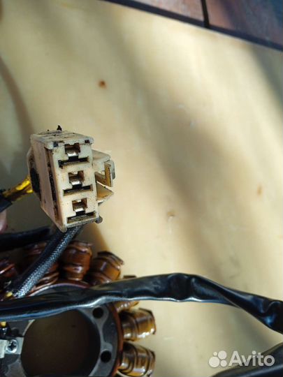 Kawasaki ZZR1400 (ZX-14R) 2006. Статор генератора