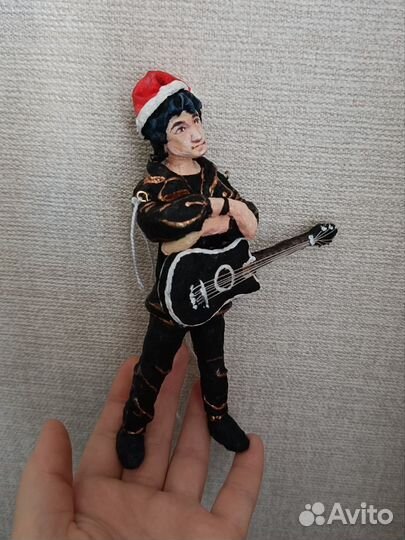 Ватные елочные игрушки, Виктор Цой