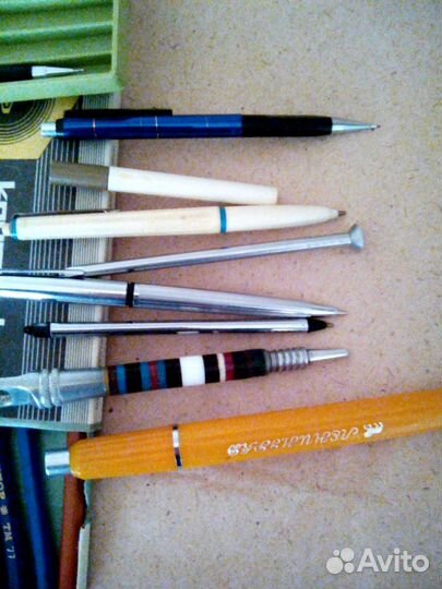 Ручки карандаши пенал канцелярия СССР