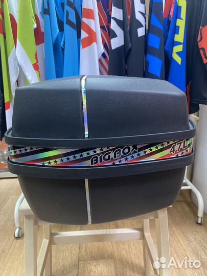 Кофр для мотоцикла, скутера 47 л-на 2 шлема