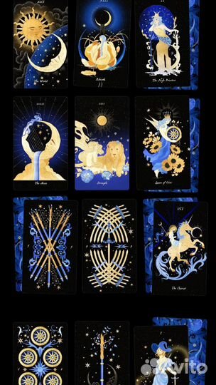 Колода cocorina Aurora Tarot Blue Edition