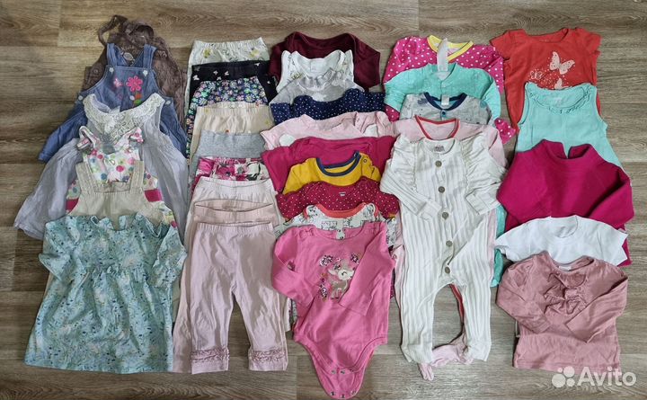 Вещи пакетом фирменная одежда для девочки 80-86