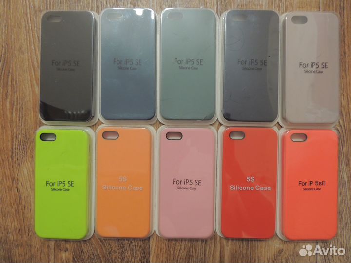 Чехлы для iPhone 5 / 5S / SE (21 расцветка)